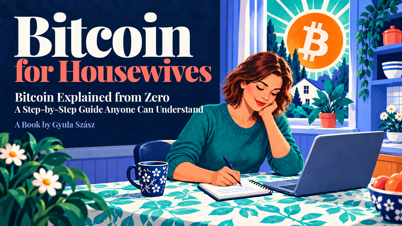 Bitcoin for Housewives — illustrated project artwork